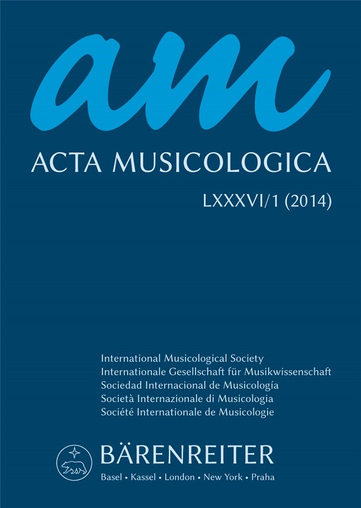 Acta Musicologica, Heft 1/2014